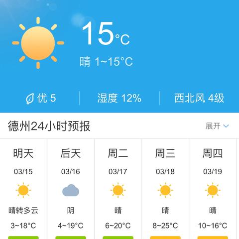 山东天气最新预报(山东最近15天的天气情况) 山东天气最新预报(山东最近15天的天气情况)
