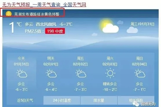 无为天气预报30天（无为天气预报一周天气）