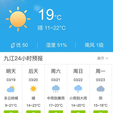 九江天气预报15天查询（九江天气预报15天查询30安）